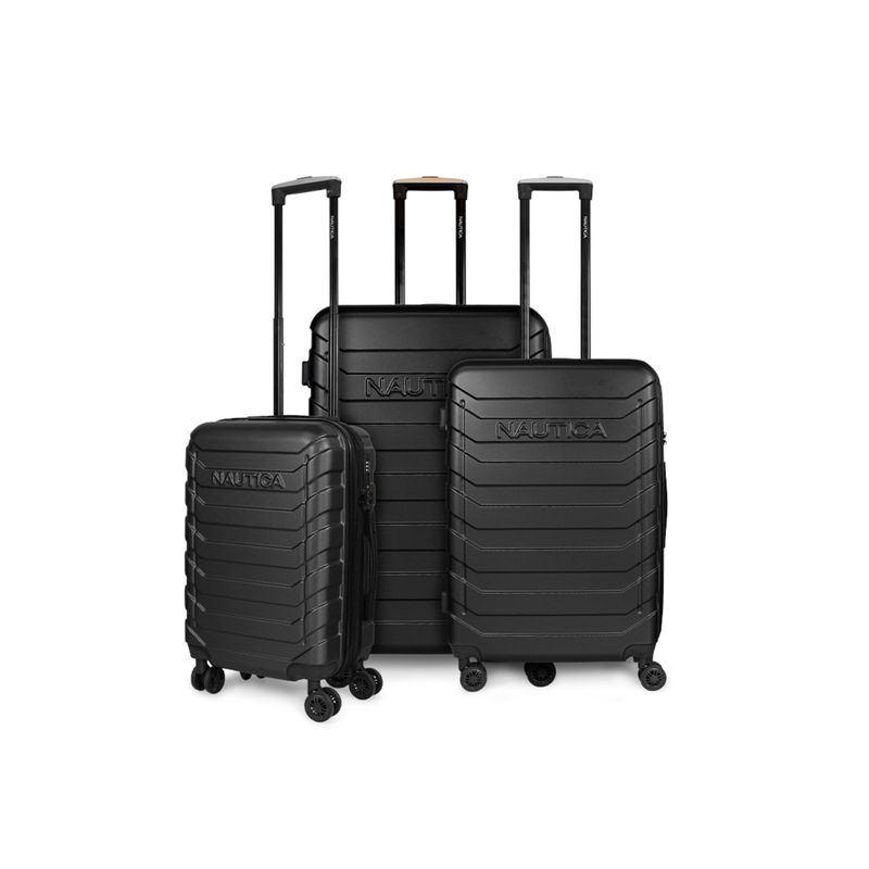 NAUTICA - Set 3 Maletas cabina+mediana+grande Soho negro Nautica NAUTICA