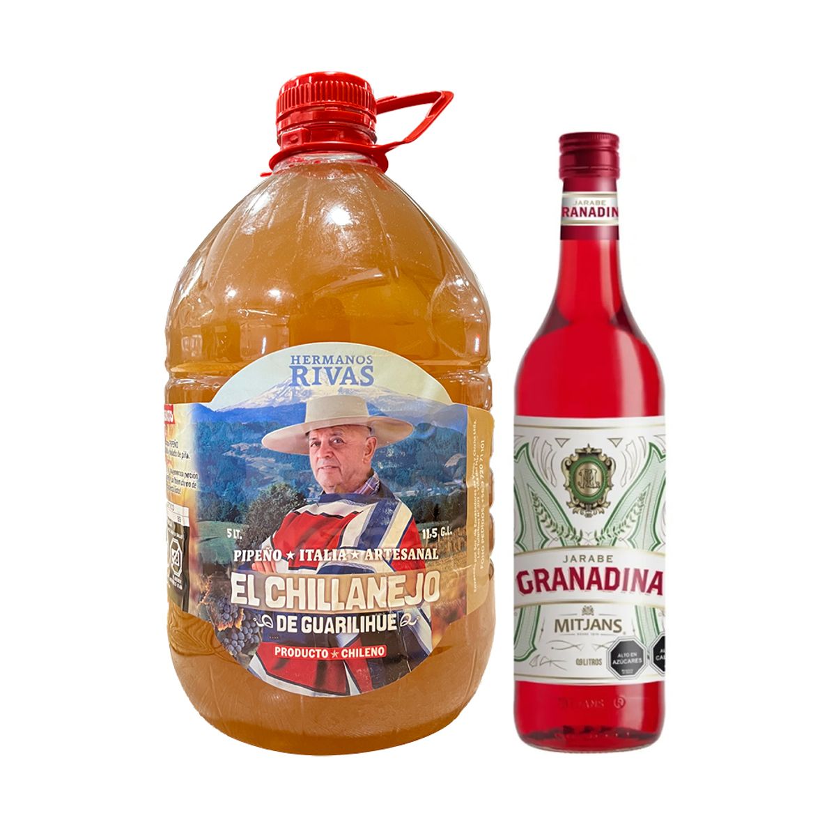 GENERICO - Vino Pipeño 5000cc + Granadina 900cc
