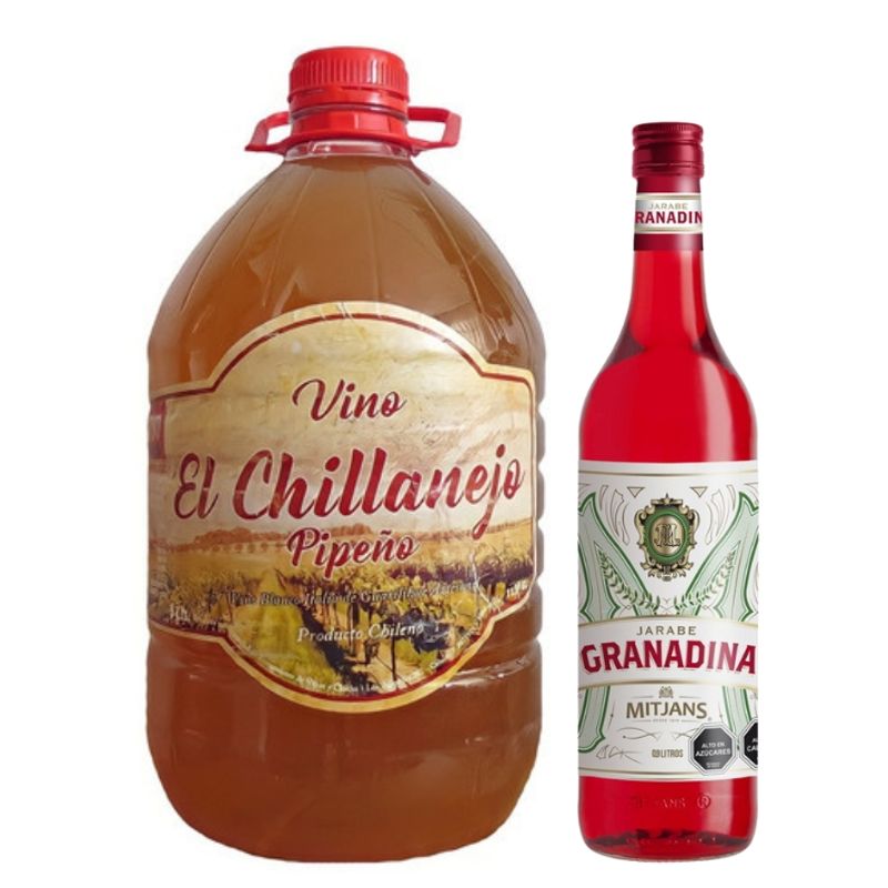 GENERICO - Vino Pipeño 5000cc + Granadina 900cc