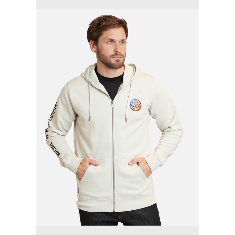 RIP CURL - Poleron Wersuit Logo Gris Hombre Rip Curl