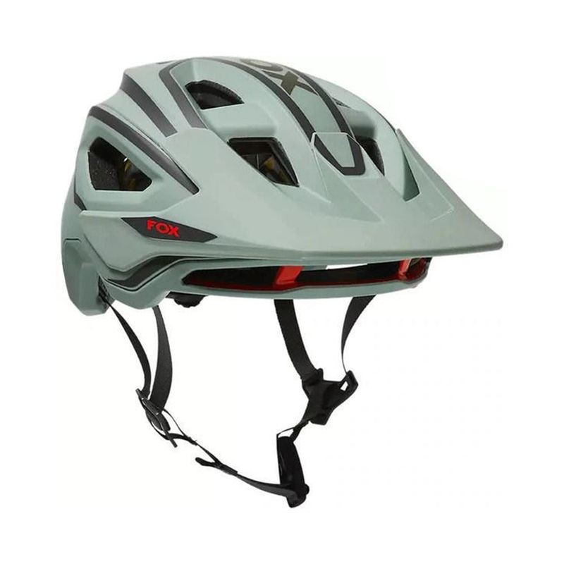 FOX - Casco Bicicleta Speedframe Pro Dvide Verde Fox Talla L 59-63