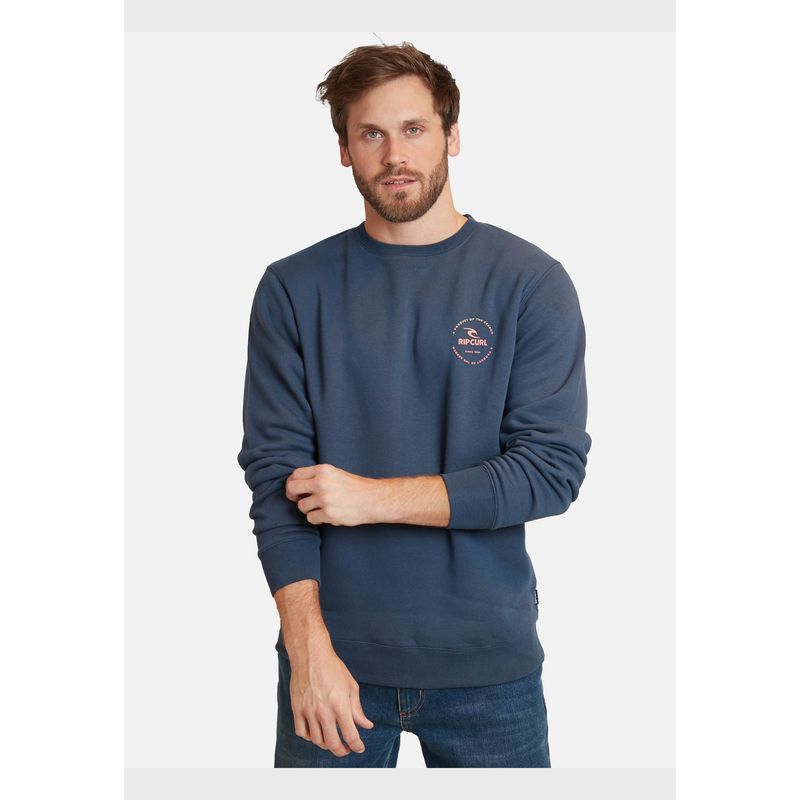 RIP CURL - Poleron of the search Crew Azul Marino Hombre Rip Curl