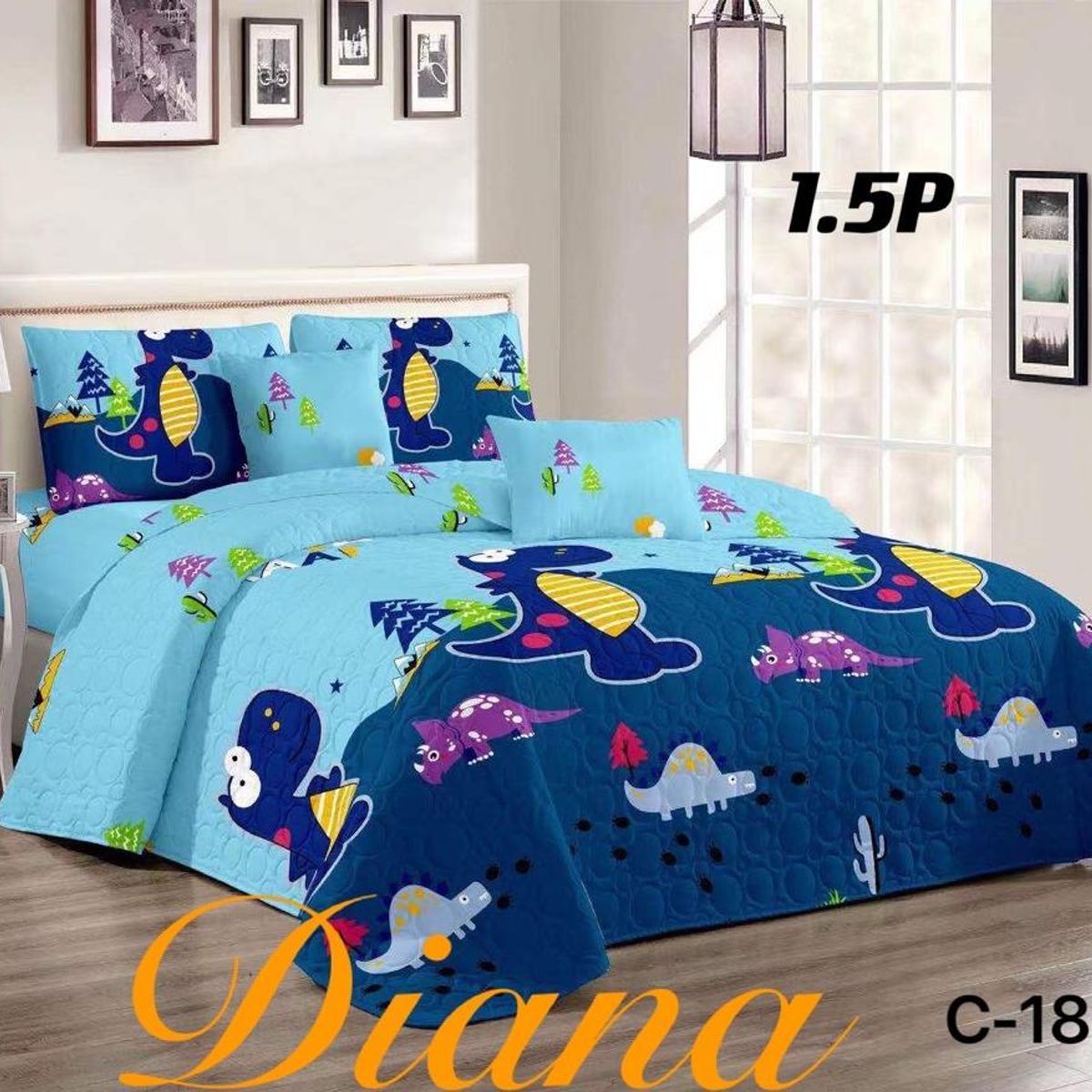 GENERICO - Cubrecama Quilt Delgado de Verano 1.5 Plaza