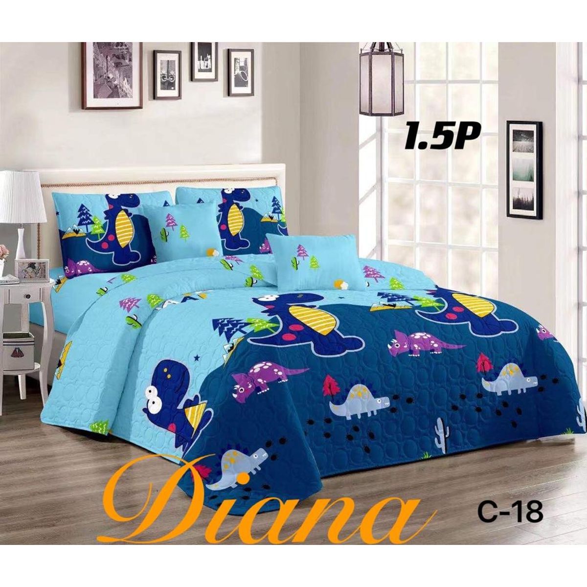 GENERICO - Cubrecama Quilt Delgado de Verano 1.5 Plaza