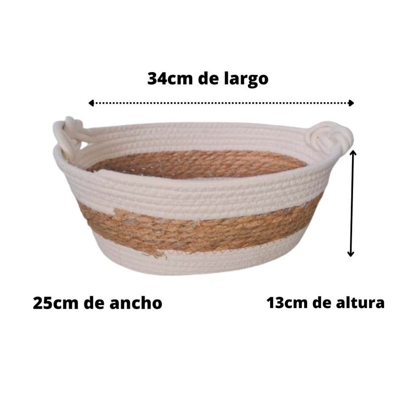 GENERICO - Cesta Organizadora Mediana Oval