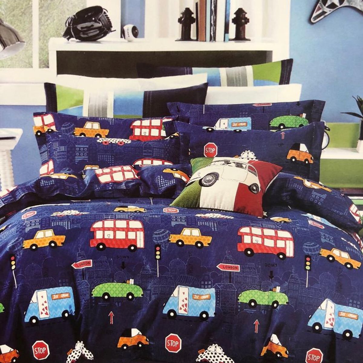 GENERICO - Cubrecama Reversible Delgado de Verano 1.5 Plaza