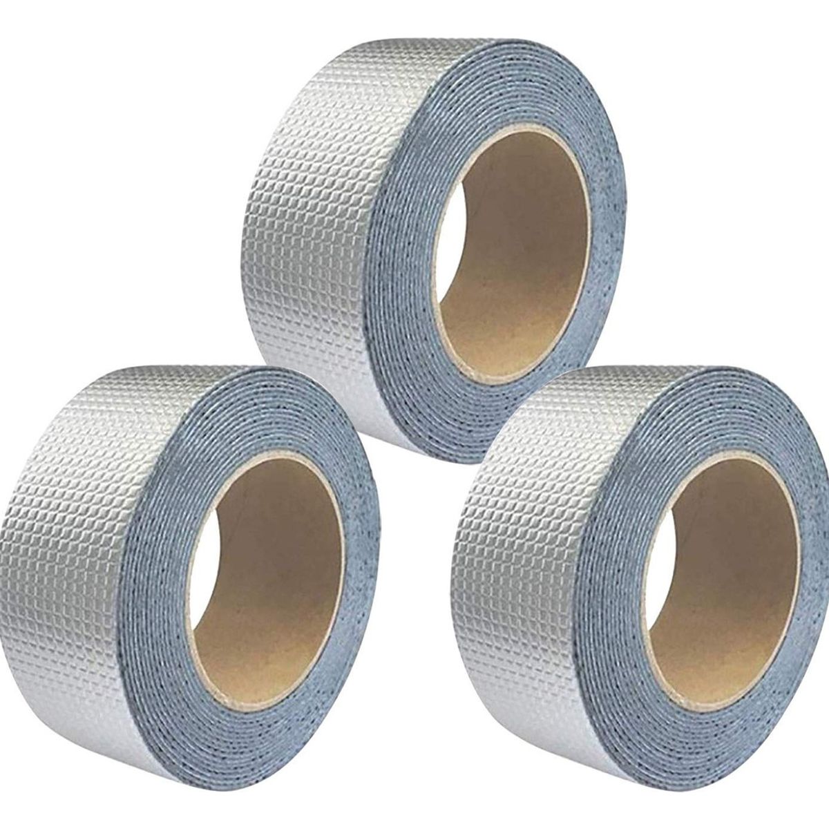 GENERICO - Pack 3 Cinta De Aluminio Autoadhesiva Impermeable Para Fugas