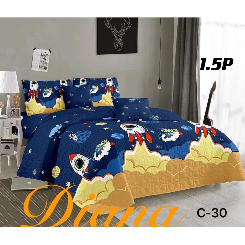 GENERICO - Cubrecama Quilt Delgado de Verano 1.5 Plaza