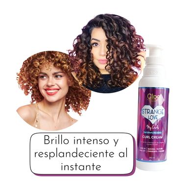 Imagen 2 del producto Crema para Rizos Strange Love My Curls 250ml Aroma a Frutas Restaura Define Brillo
