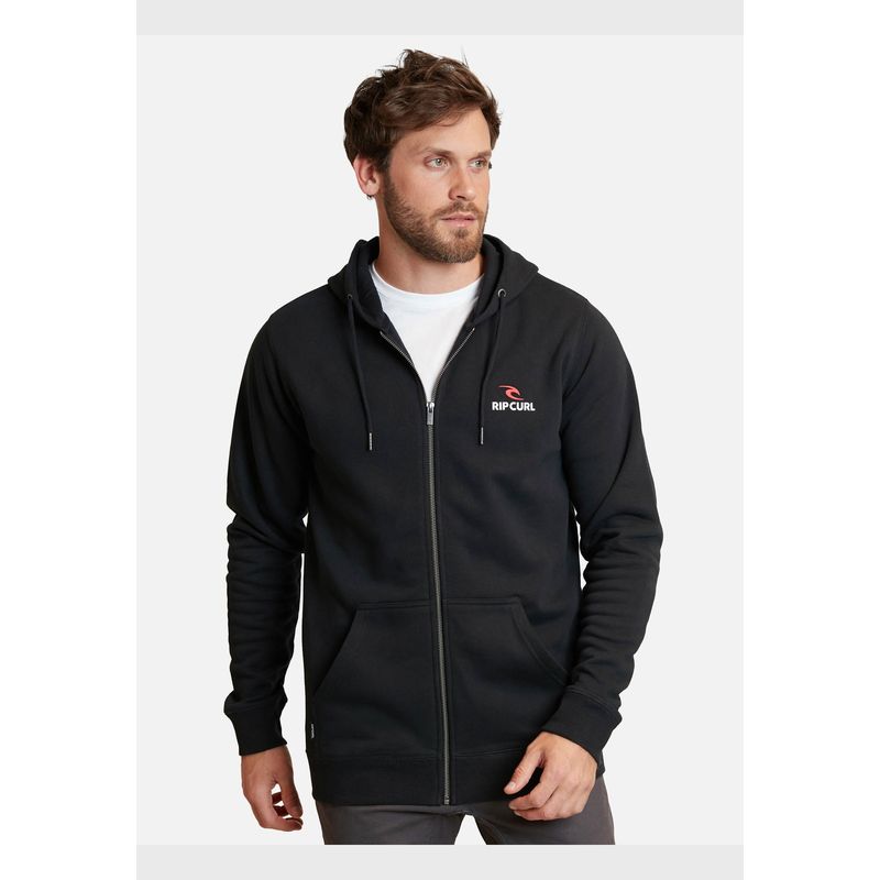 RIP CURL - Poleron The Original The Zip Negro Hombre Rip Curl