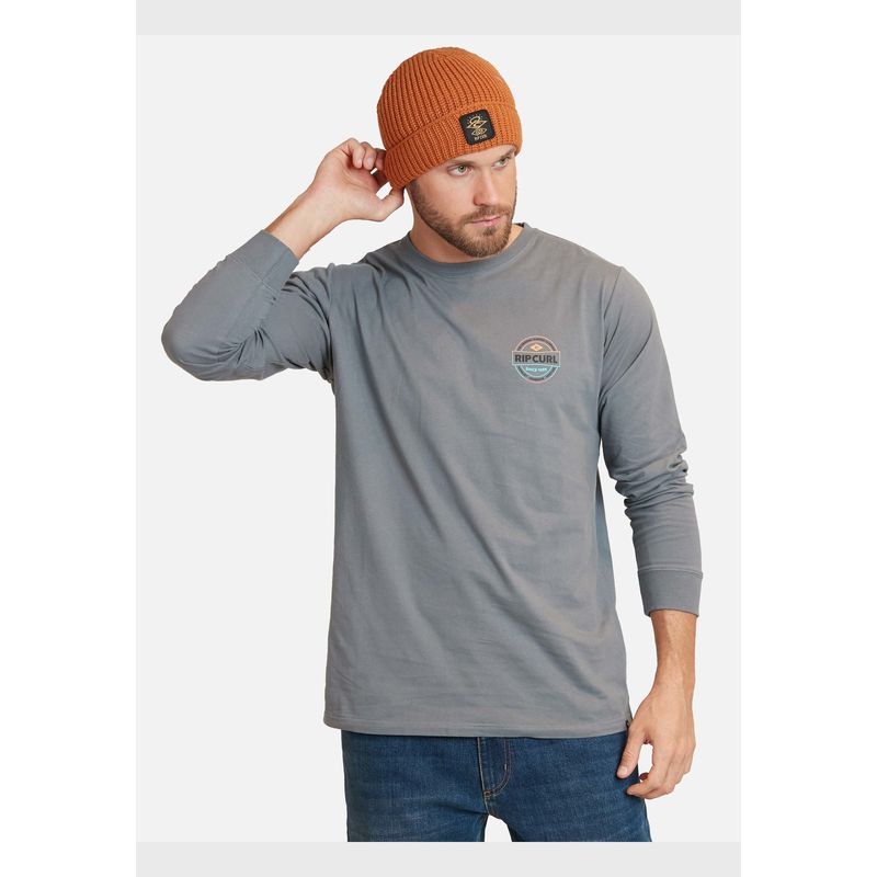 RIP CURL - Polera Tosc Ls Tee Gris Hombre Rip Curl
