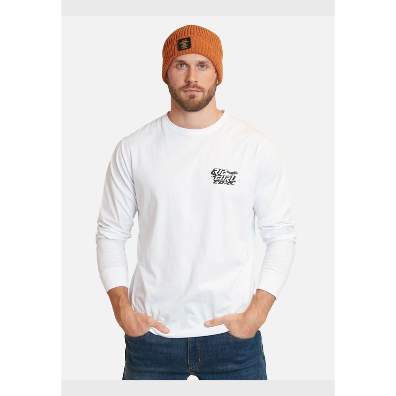 RIP CURL - Polera Quest Outer Reef Ls Blanco Hombre Rip Curl