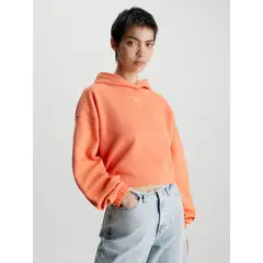 CALVIN KLEIN - Polerón con Gorro Gathered Naranja