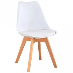 GENERICO - Silla Clasica Estilo Tulip BLANCO