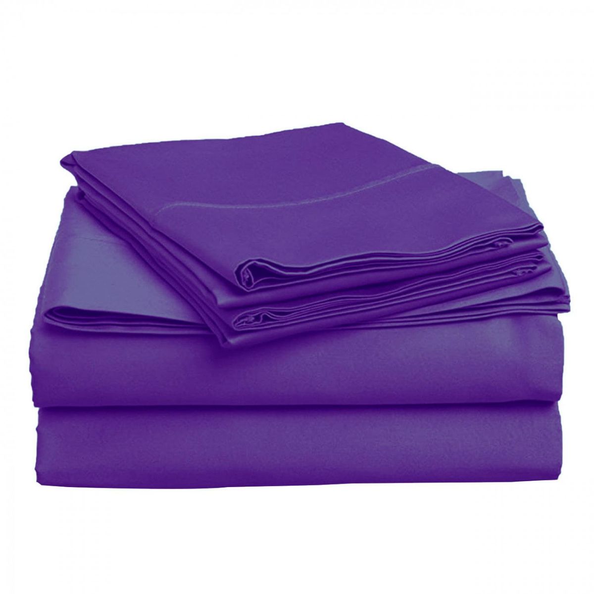 GENERICO - Sabanas 2.5 Plazas 144 hilos - Excelente Calidad - Purpura - King