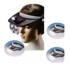 GENERICO - Lentes Visera Lupa Con Luz Led 4 Lentes Ajustables SG106113