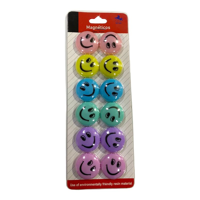GENERICO - 12 imanes para refrigerador iman nevera emoji pizarra