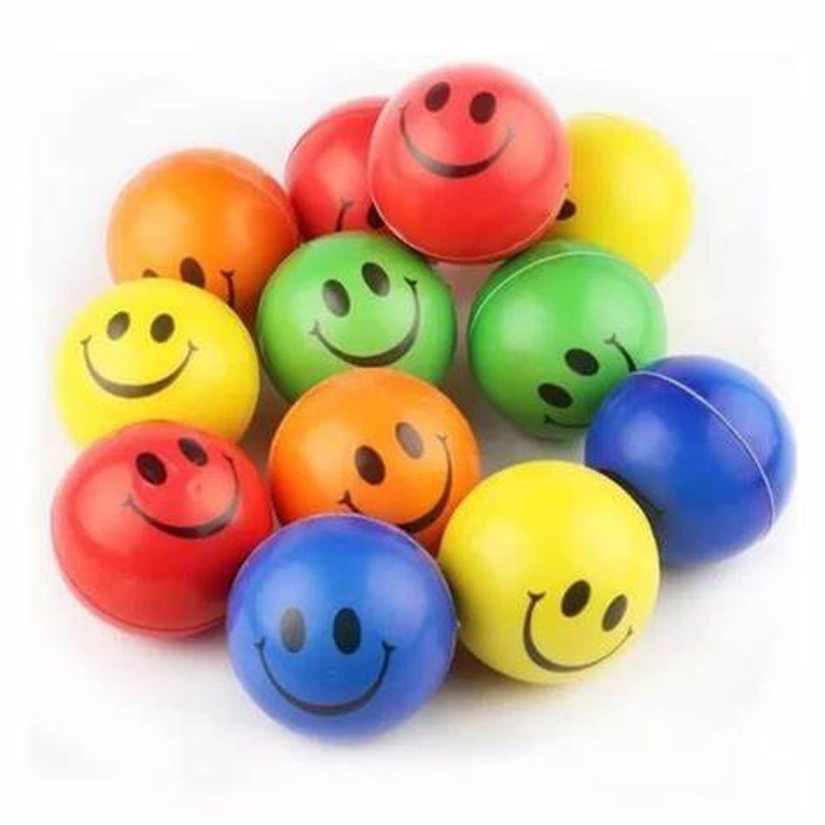 GENERICO - Pelota Anti Stress Emoji PACK 12 UNIDADES