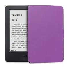 GENERICO - Funda Lila Protectora Microfibra Kindle Paperwhite 11va Gen 6.8