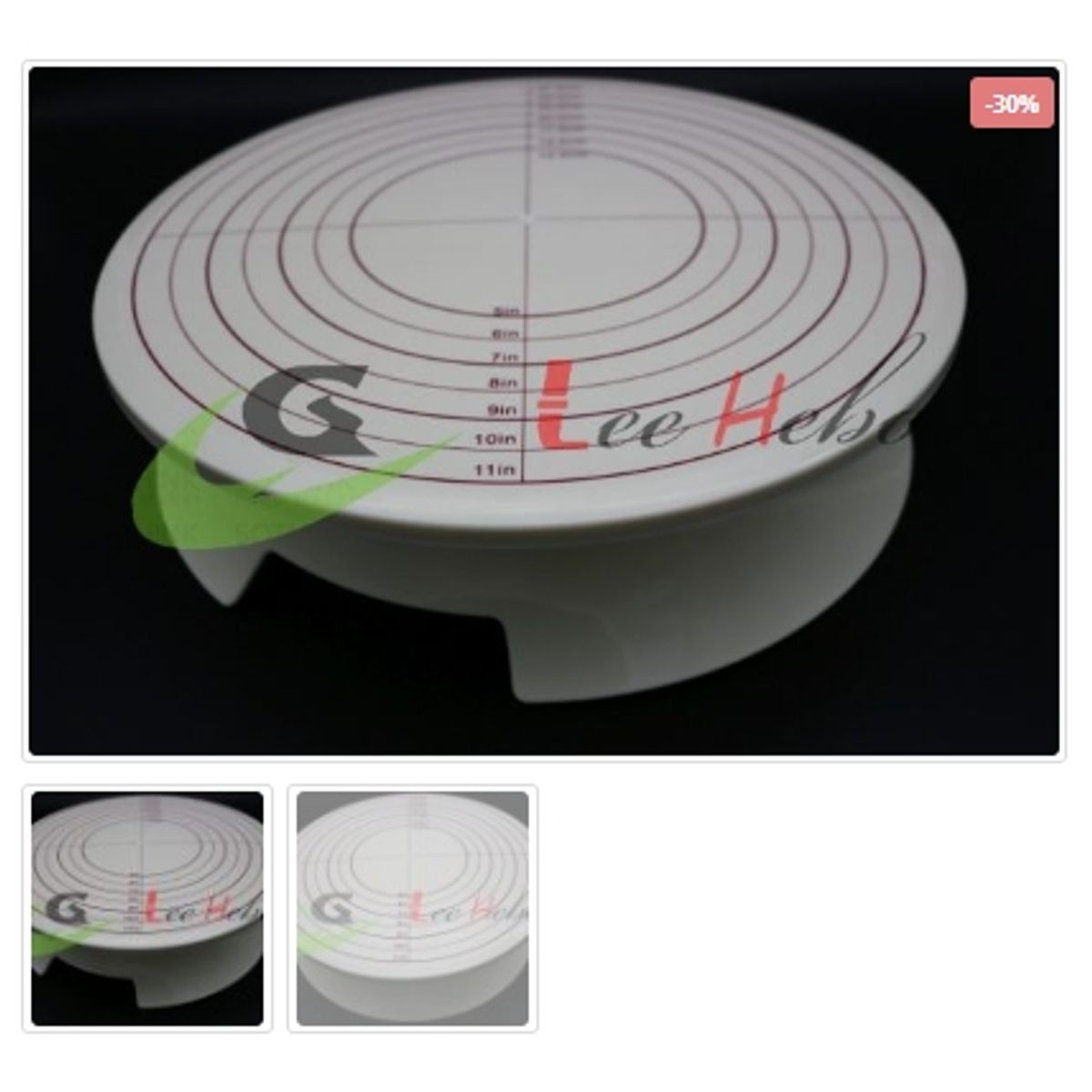 GENERICO - Exhibidor De Torta 12in Plastico