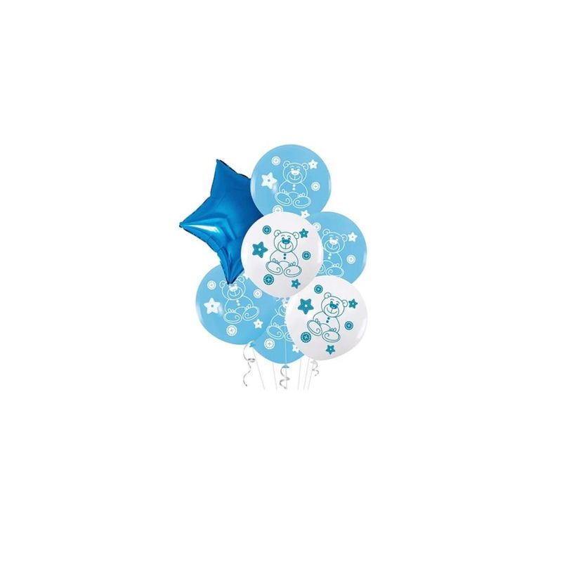 GENERICO - Set De Globos De Latex Oso 7pcs