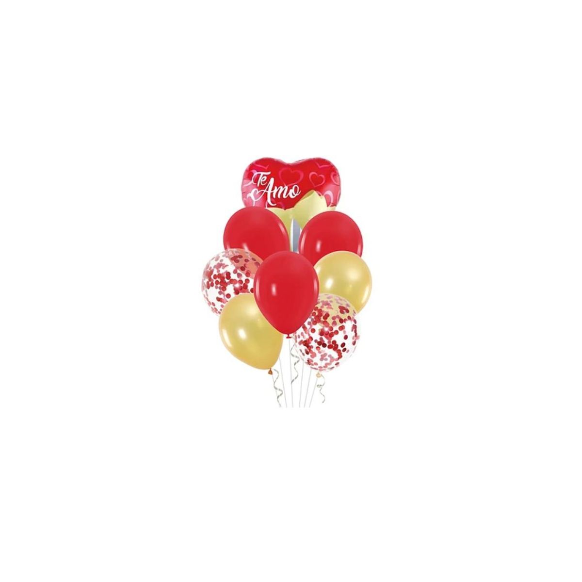 GENERICO - Set De Globos De Latex Te Amo 8pcs