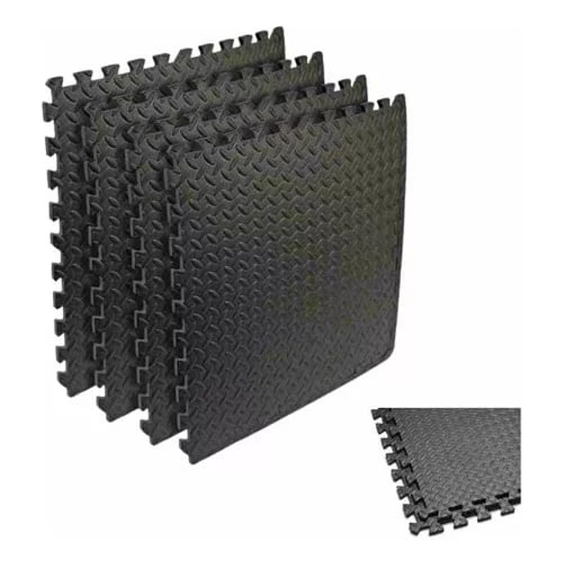 GENERICO - Pack X 4 Tatami Alfombra Encastrable 60x60x1.2cm Goma Eva