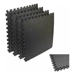 GENERICO - Pack X 4 Tatami Alfombra Encastrable 60x60x1.2cm Goma Eva