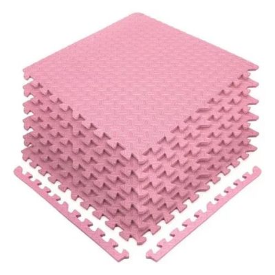 Imagen 2 del producto Pack X 4 Tatami Alfombra Encastrable 60x60x1.2cm Goma Eva Rosado