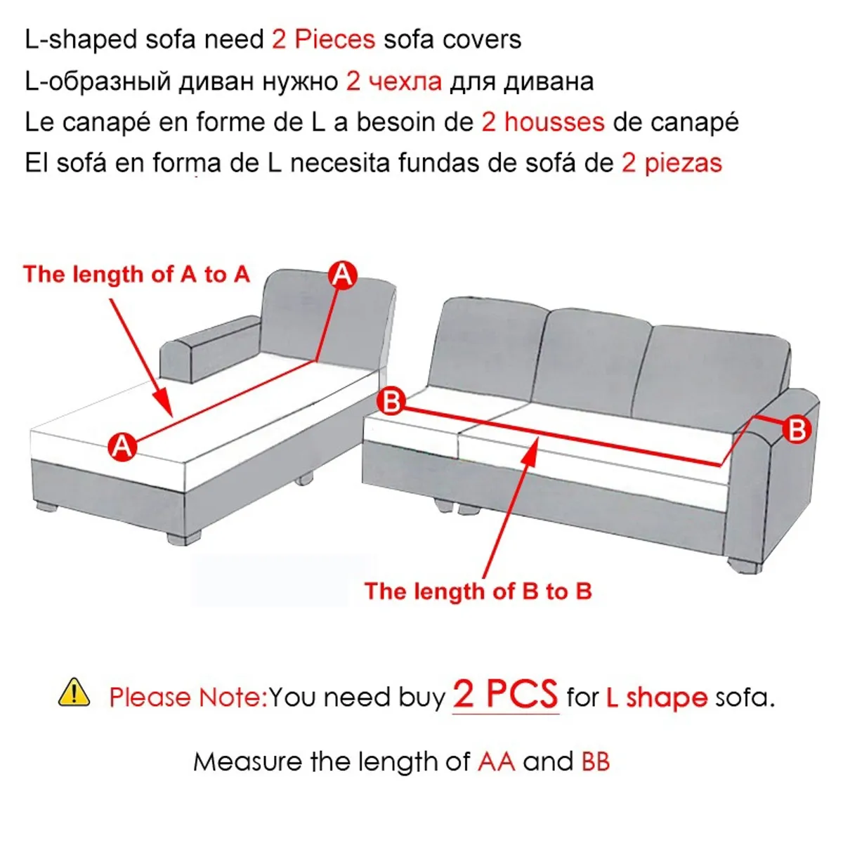 GENERICO - FUNDA TIPO L ROJO CUADRILLE MODULAR 2 PIEZAS SEMI ELASTICA AJUSTABLE