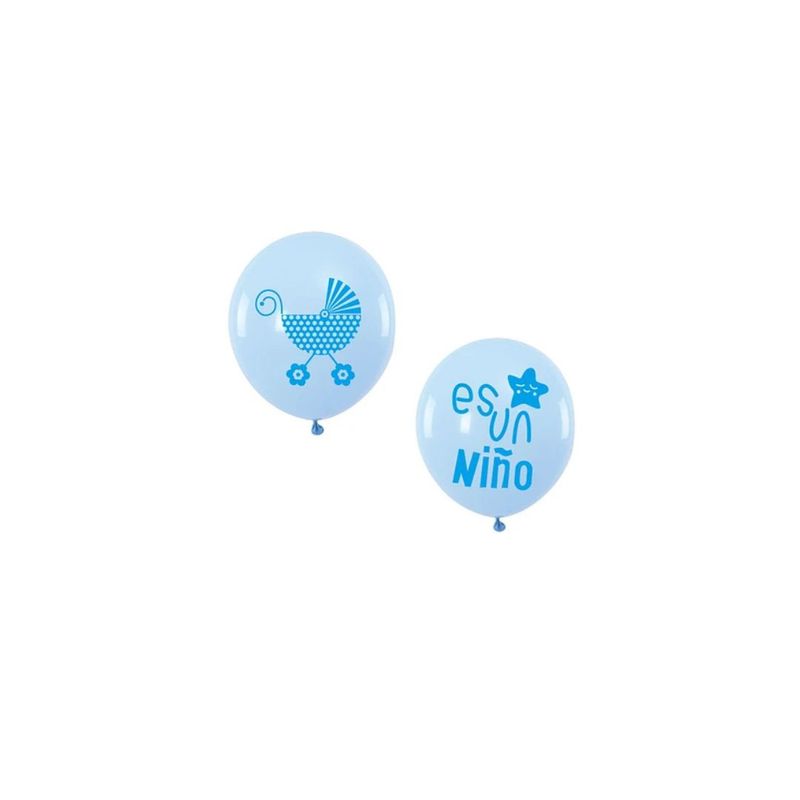 GENERICO - Globos De Latex Es Un Niño Celeste 6pcs 30cm