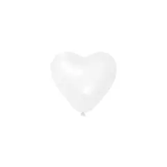 GENERICO - Globo De Latex De Corazón Blanco 8pcs 23cm