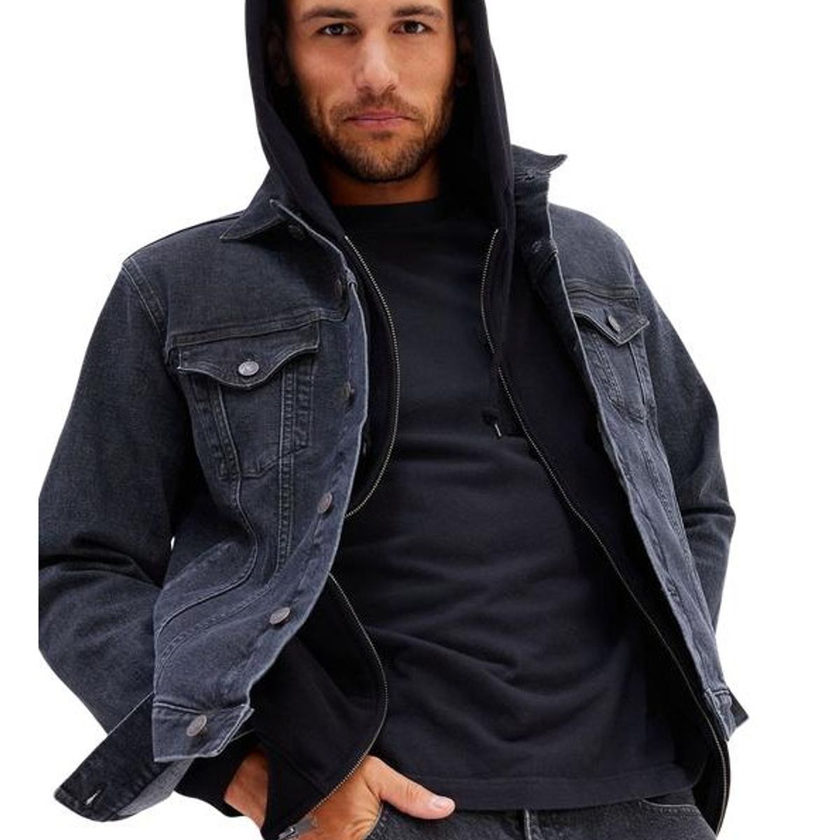 GAP - Chaqueta Denim Gris GAP