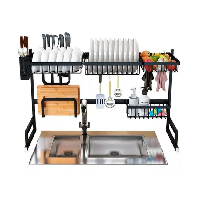 GENERICO - Secaplatos Acero Inoxidable Escurridor Plato Acero Inoxidable