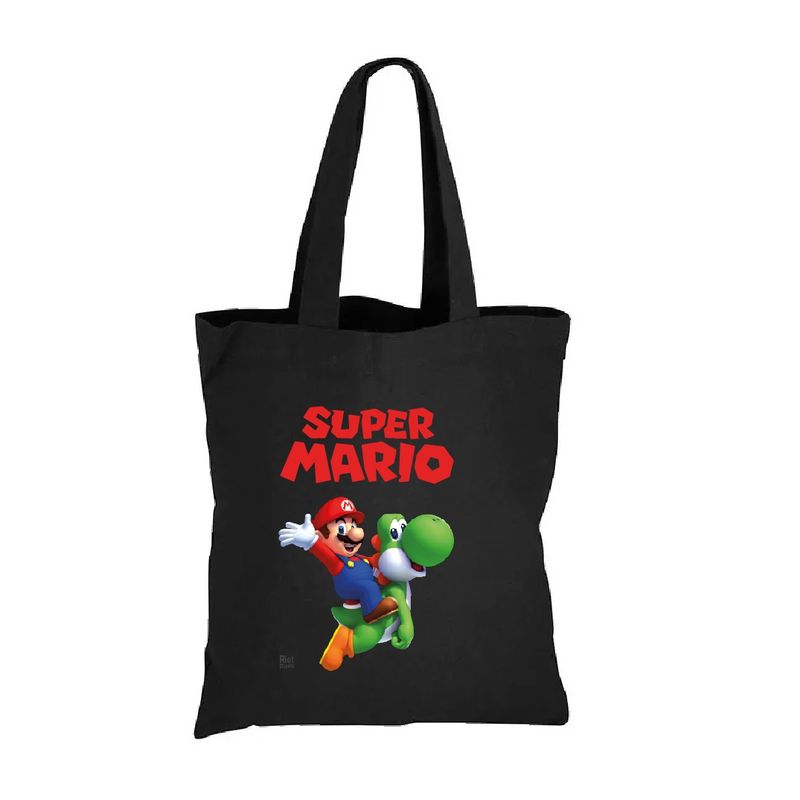 GENERICO - Bolso Totebag Mario Bros, Video Juego, Supermario 35 X 40 Cm