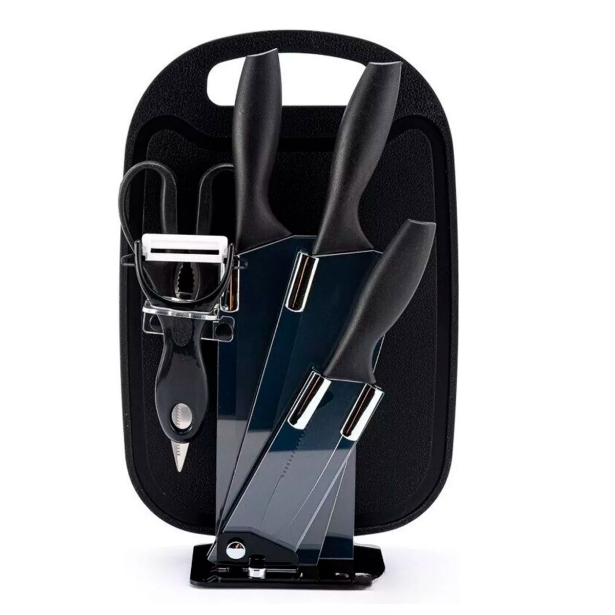 GENERICO - Set De Cuchillos Utensilios Cubiertos Tablas Cortar Cocina