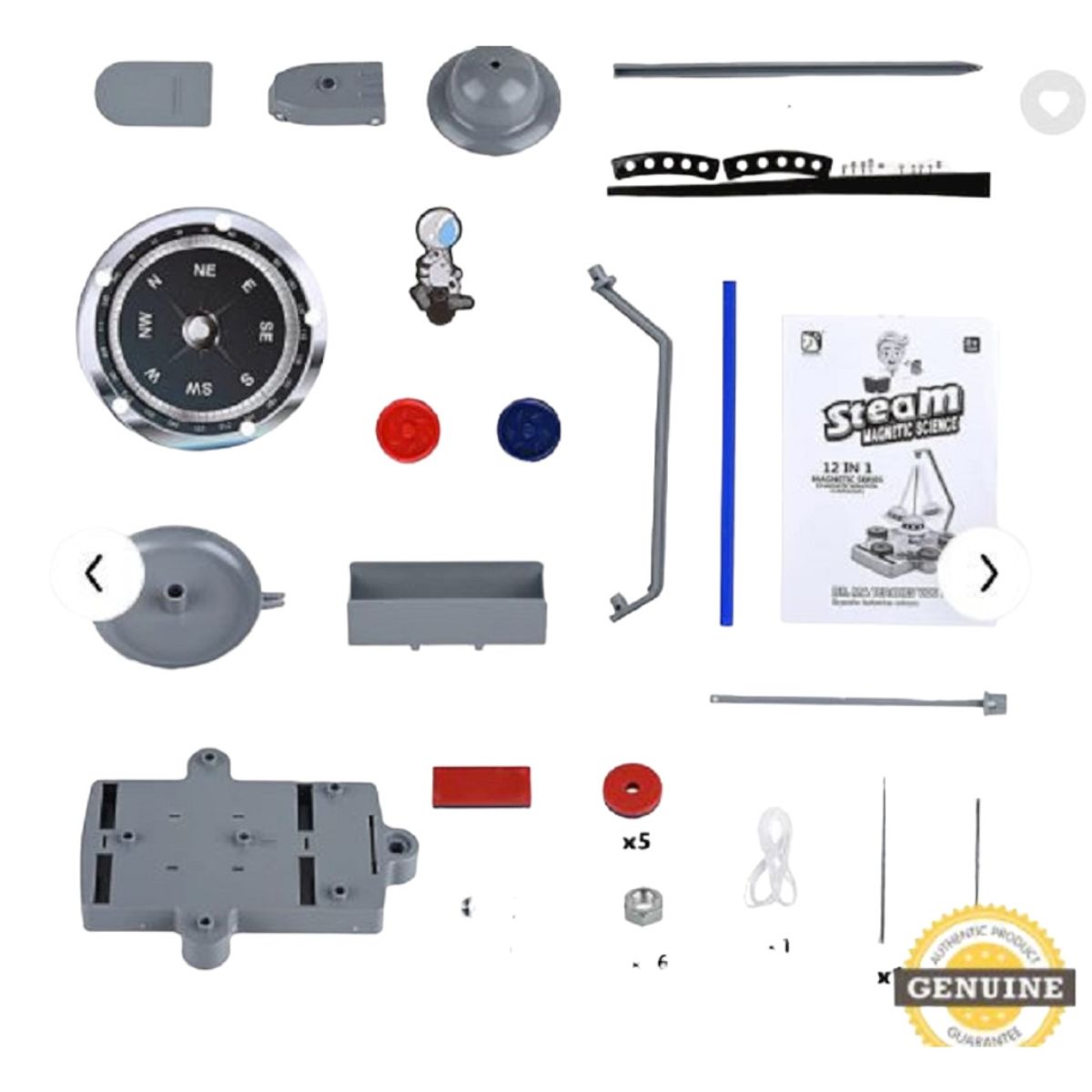 GENERICO - KIT STEM CIENCIA MAGNETICA PARA NIÑOS APRENDIZAJE AL90