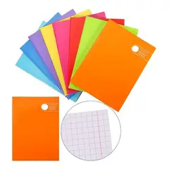 GENERICO - Pack de 8 cuadernos College cuadros de 7mm