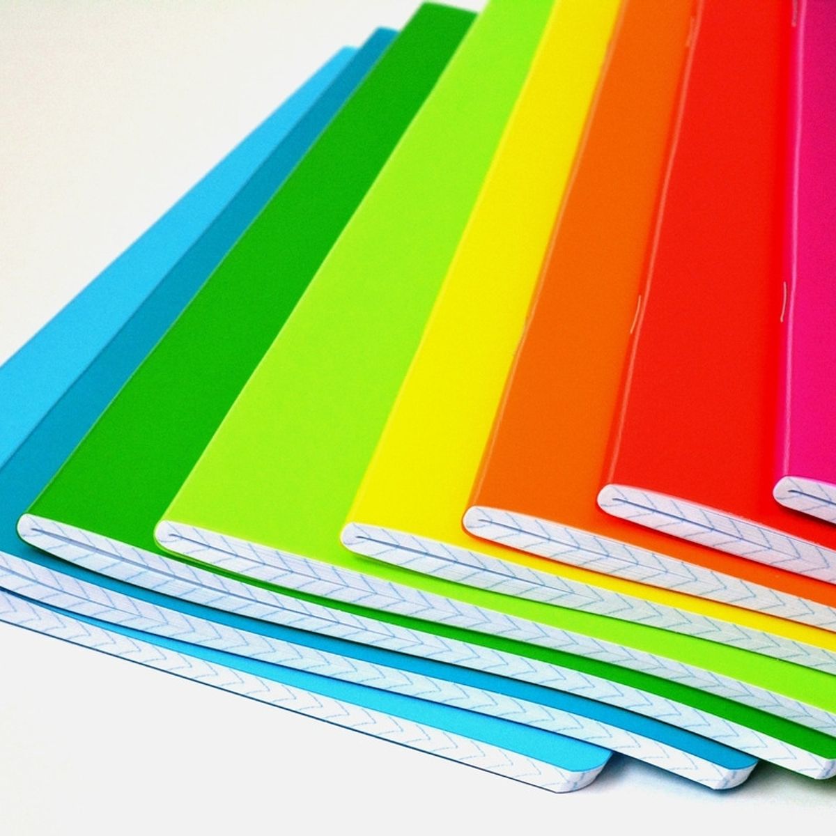 GENERICO - pack de 8 cuadernos College cuadros de 7mm