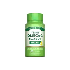 NATURE'S TRUTH - Omega 3 Vegano con DHA 60 Capsulas Blandas Veganas