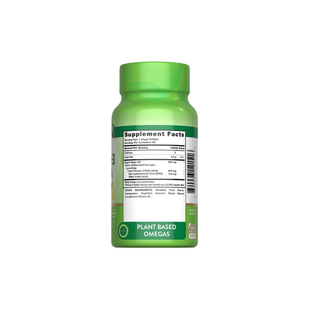 NATURE'S TRUTH - Omega 3 Vegano con DHA 60 Capsulas Blandas Veganas NATURE'S TRUTH