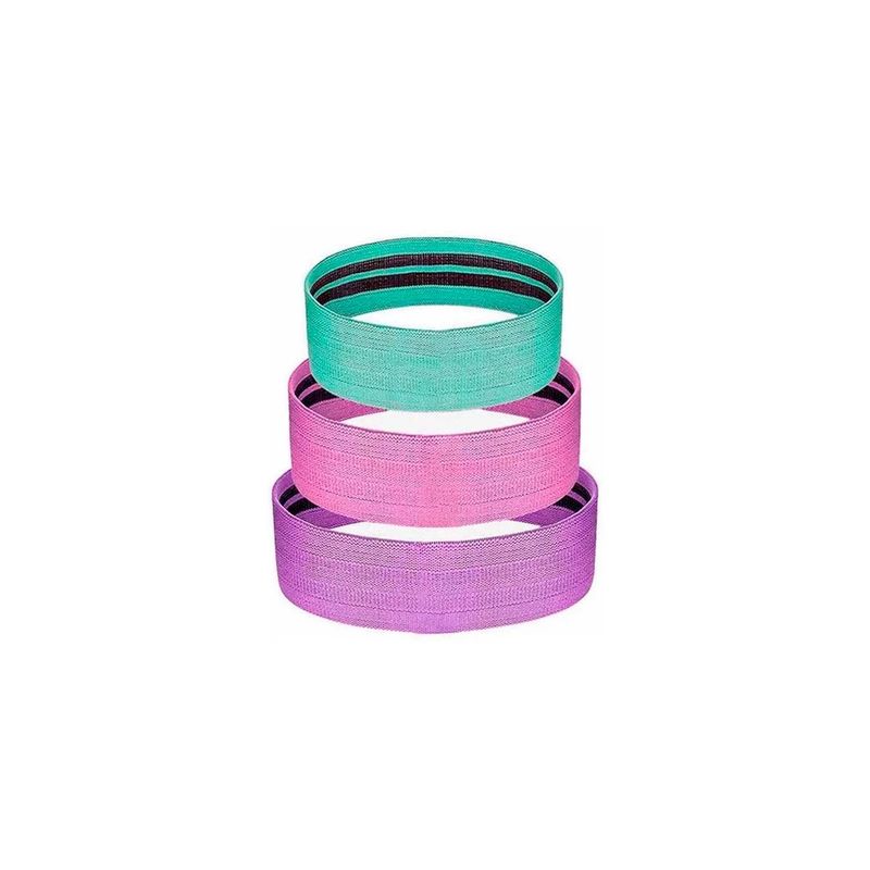 GENERICO - Bandas Elásticas Ejercicio Pro 3 Pcs De Tela Con Bolso Yoga
