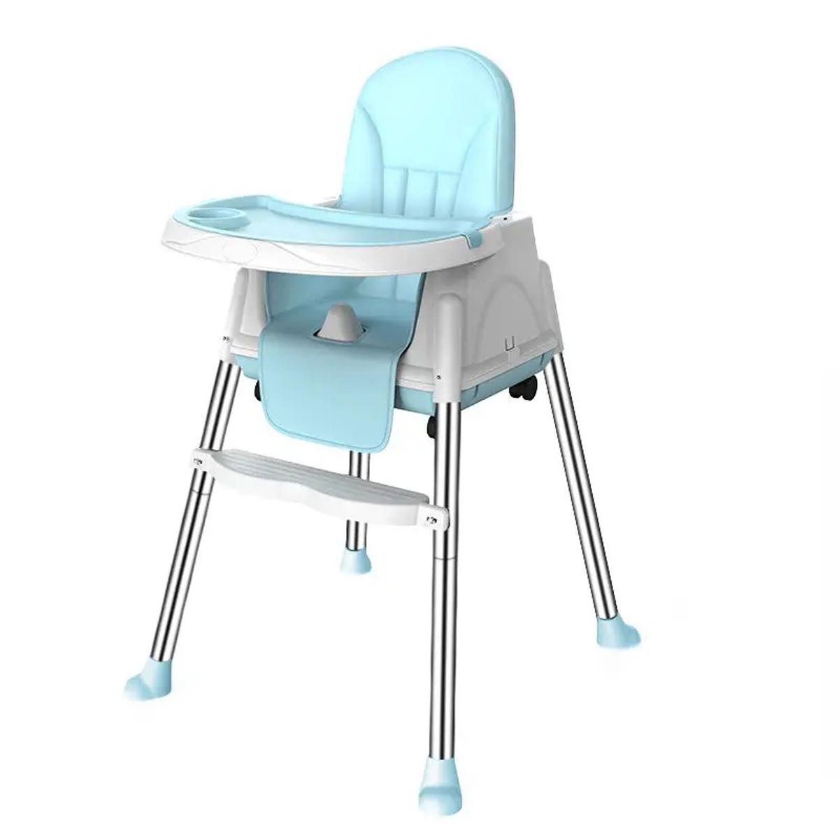 ACTUAL - Silla De Comer Para Bebés Azul Ajustable 3 en 1