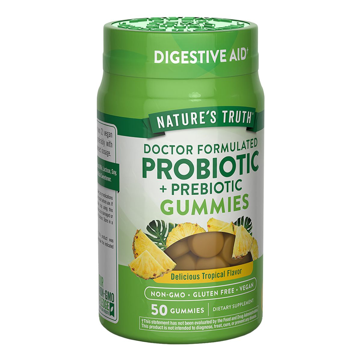 NATURE'S TRUTH - Gomitas de Probioticos 50 Gomitas Veganas NATURE'S TRUTH