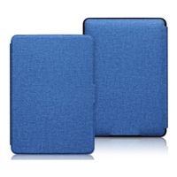 Funda Azul Premium Microfibra + Lamina Kindle 2022 6.0 11va Gen