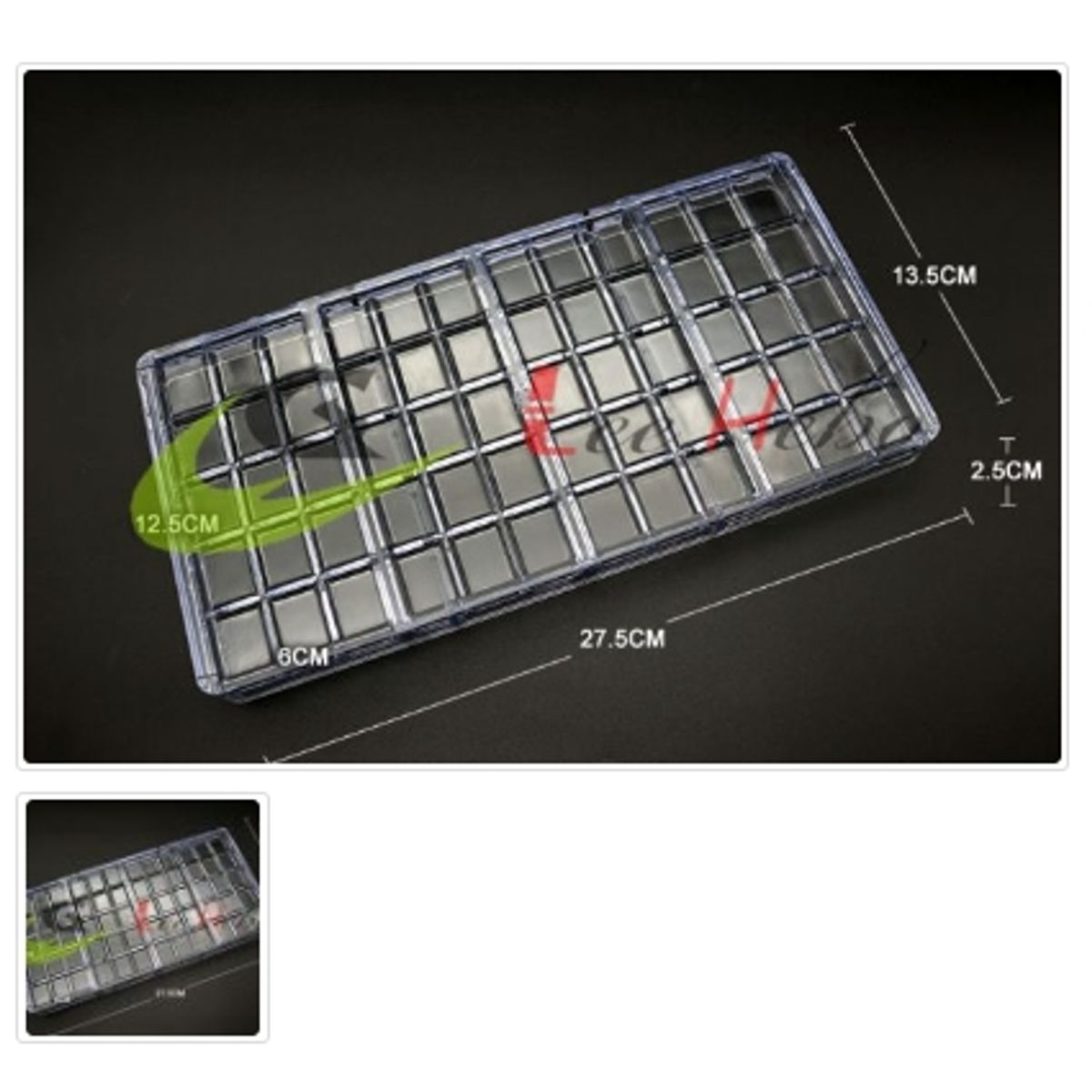 GENERICO - Molde Acrilico Para Chocolate 60 Divisiones