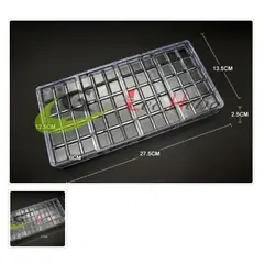 GENERICO - Molde Acrilico Para Chocolate 60 Divisiones