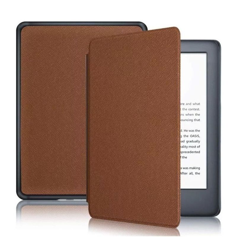 GENERICO - Funda Café Premium Microfibra + Lamina Kindle 2022 6.0 11va Gen