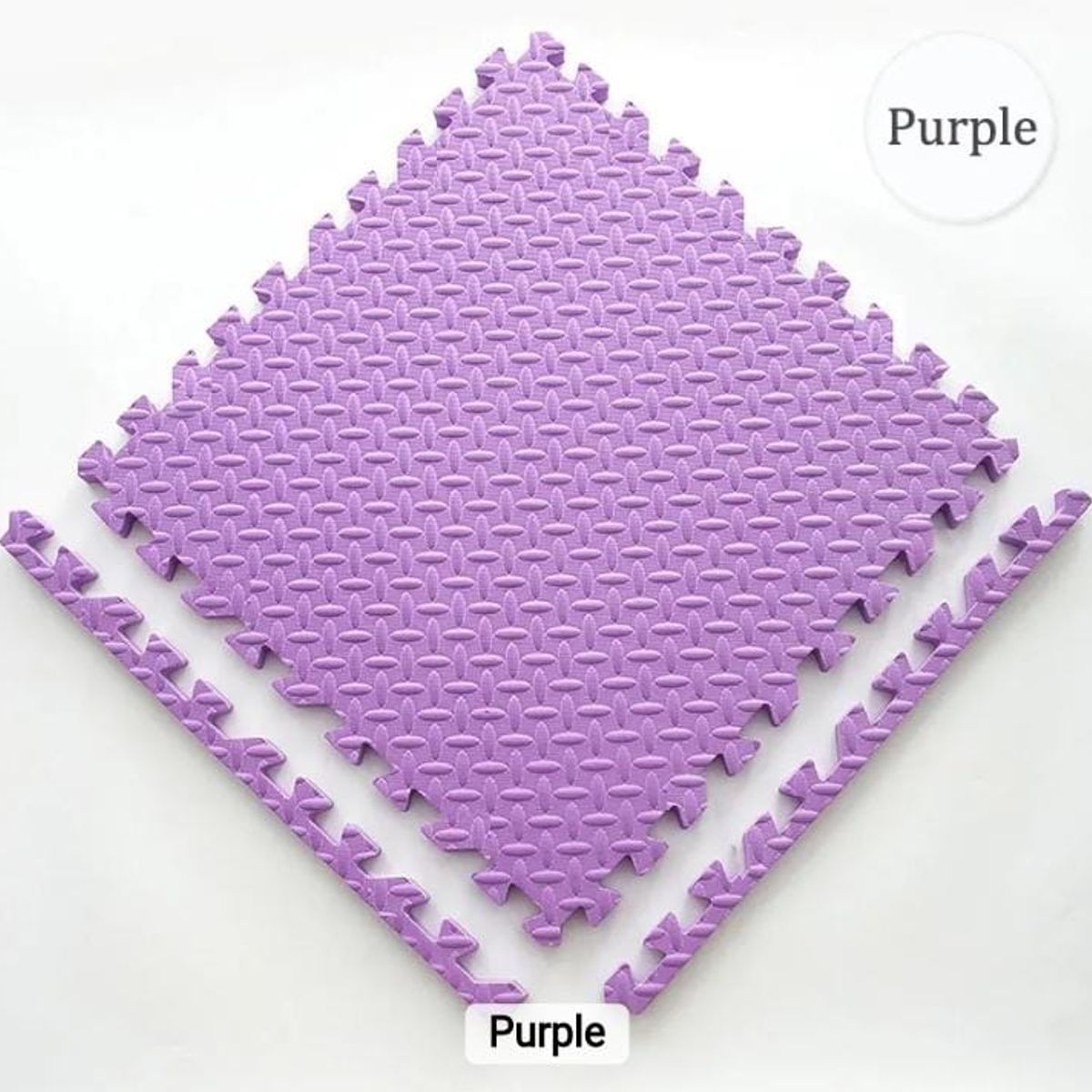 GENERICO - Pack X 4 Tatami Alfombra Encastrable 60x60x1.2cm Goma Eva LILA