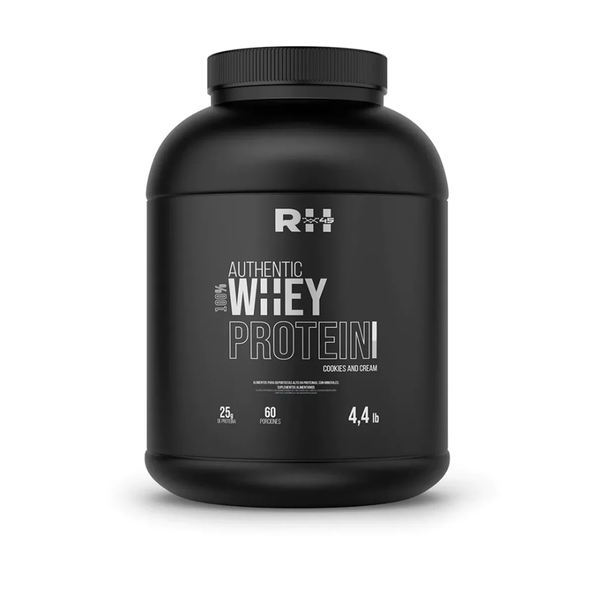 RH45 - PROTEINA AUTHENTIC 100% WHEY PROTEIN 60 SV - RH45 - COOKIES AND CREAM.